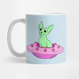 Cat and ufo Mug